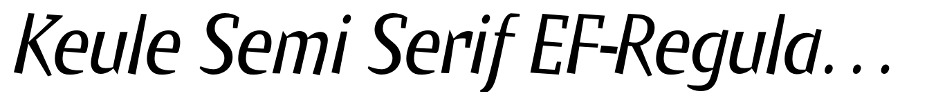 Keule Semi Serif EF-Regular Ita